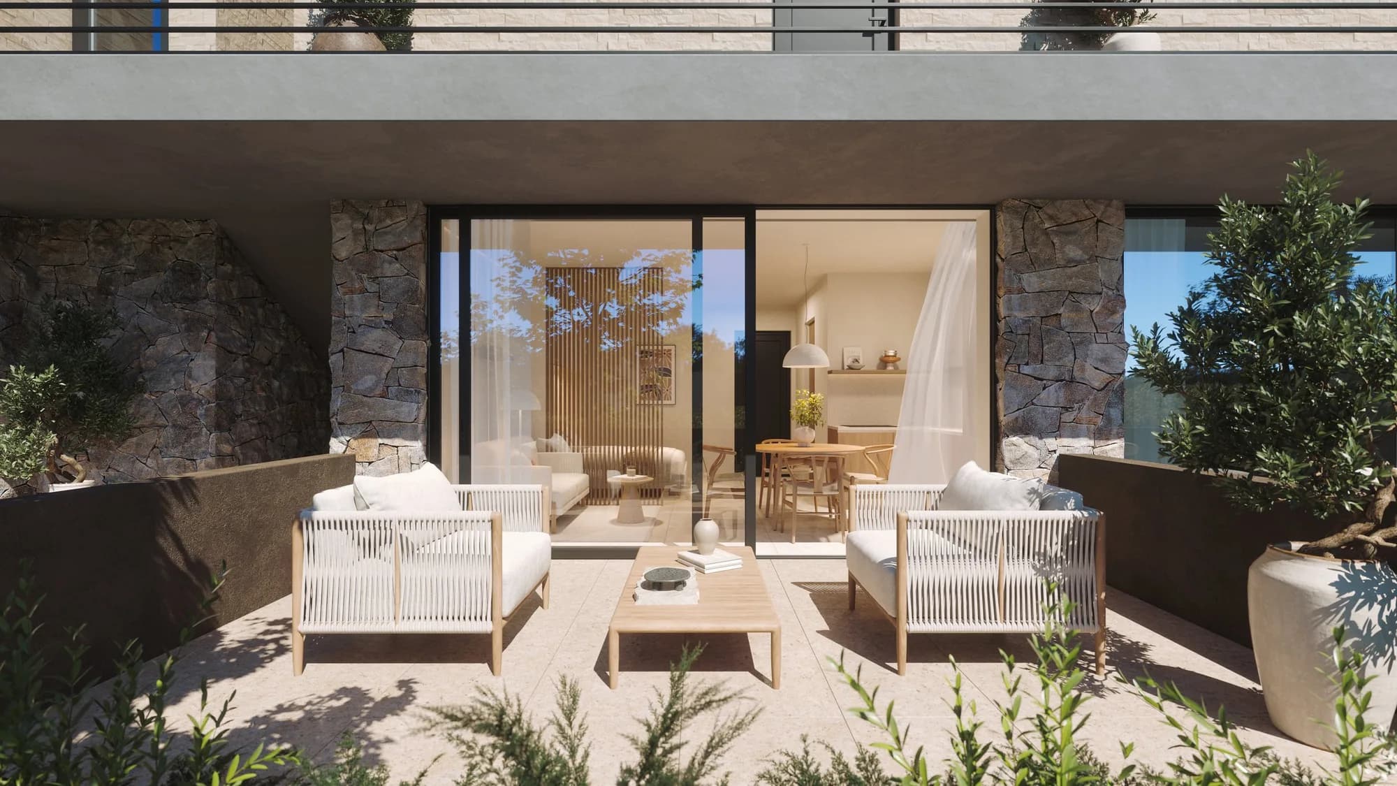 The River, Ground-floor terrace